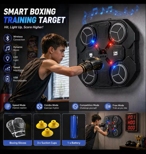 Music boxing machine - machine, wall